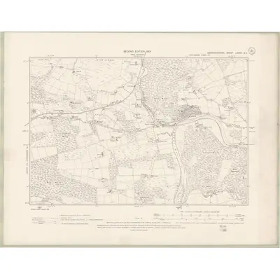 1899 Map of Aberdeenshire Sheet LXXXII.SE, 1901 Print