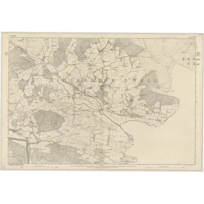 1866 Map of Aberdeenshire, Sheet LXXXIII, 1869 Print