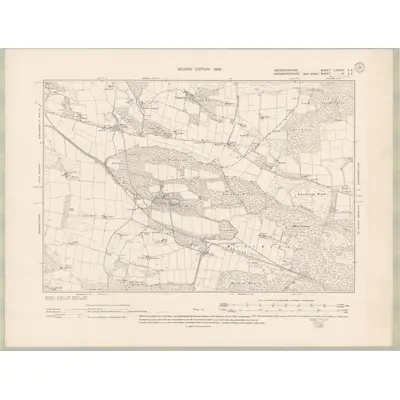 1899 Map of Aberdeenshire Sheet LXXXIII.SE, 1903 Print