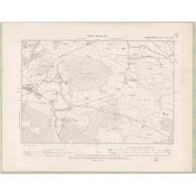 1899 Map of Aberdeenshire Sheet LXXXIII.SW, 1901 Print