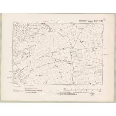 1899 Map of Aberdeenshire Sheet LXXXIV.NE, 1901 Print