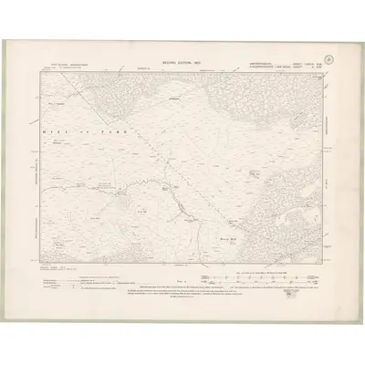 1899 Map of Aberdeenshire Sheet LXXXIV.NW, 1901 Print