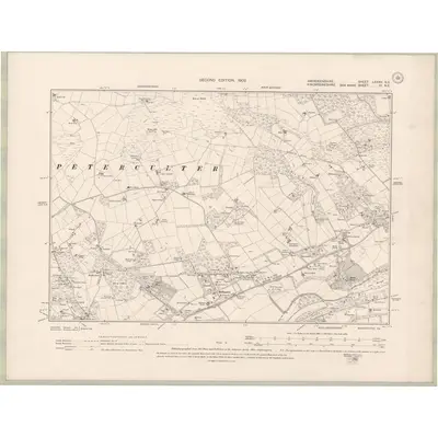 1899 Map of Aberdeenshire Sheet LXXXV.NE, 1902 Print
