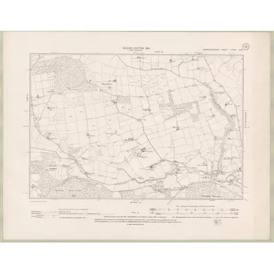 1899 Map of Aberdeenshire Sheet LXXXV.NW, 1901 Print