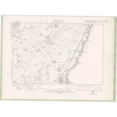 1923 Map of Aberdeenshire Sheet LXXXVI.NE, 1928 Print