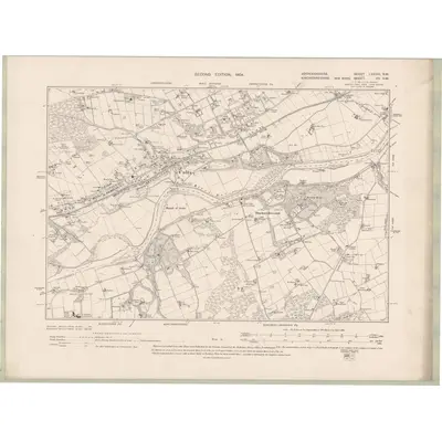 1899 Map of Aberdeenshire Sheet LXXXVI.NW, 1904 Print