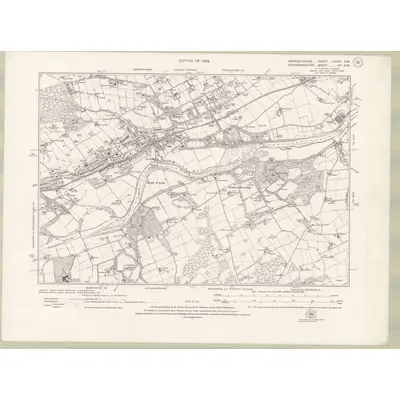 1923 Map of Aberdeenshire Sheet LXXXVI.NW, 1928 Print