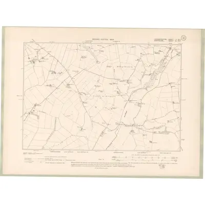 1902 Map of Aberdeenshire Sheet V.NE, 1904 Print