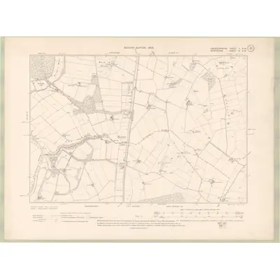 1901 Map of Aberdeenshire Sheet V.NW, 1904 Print