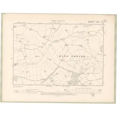 1900 Map of Aberdeenshire Sheet V.SE, 1903 Print
