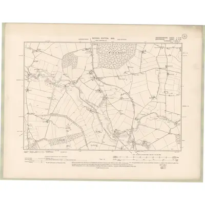 1901 Map of Aberdeenshire Sheet V.SW, 1902 Print