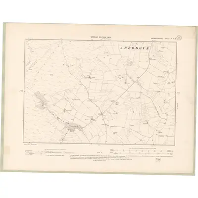 1900 Map of Aberdeenshire Sheet VI.NE, 1902 Print