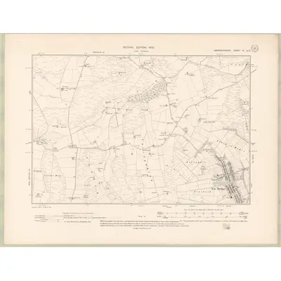 1901 Map of Aberdeenshire Sheet VI.SE, 1902 Print