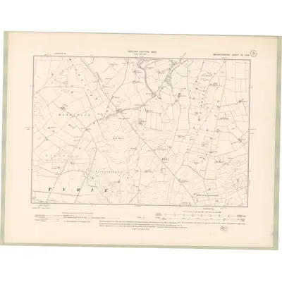 1901 Map of Aberdeenshire Sheet VII.NW, 1902 Print