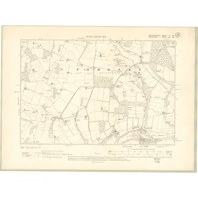 1902 Map of Aberdeenshire Sheet X.SE, 1904 Print