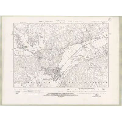 1923 Map of Aberdeenshire Sheet XCI.NE, 1928 Print