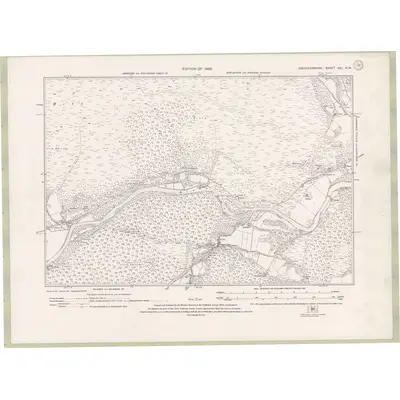 1923 Map of Aberdeenshire Sheet XCI.NW, 1928 Print