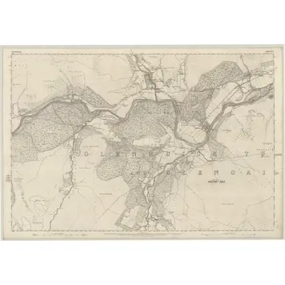 1866 Map of Aberdeenshire, Sheet XCI, 1869 Print