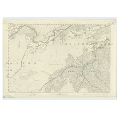 1865 Map of Aberdeenshire, Sheet XCII, 1869 Print
