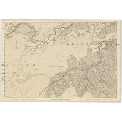 1865 Map of Aberdeenshire, Sheet XCII, 1869 Print