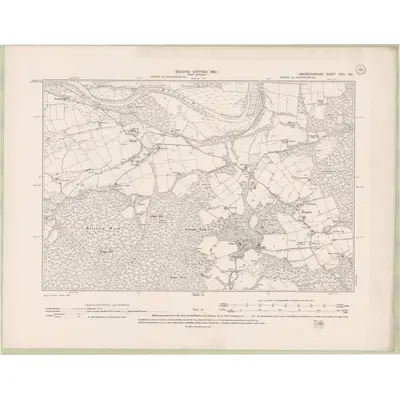 1899 Map of Aberdeenshire Sheet XCIII.NE, 1902 Print