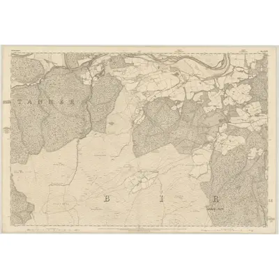 1865 Map of Aberdeenshire, Sheet XCIII, 1869 Print