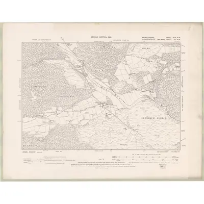 1899 Map of Aberdeenshire Sheet XCIV.NW, 1901 Print