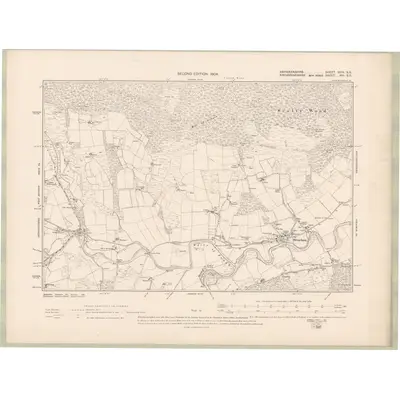 1899 Map of Aberdeenshire Sheet XCIV.SE, 1904 Print