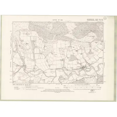 1923 Map of Aberdeenshire Sheet XCIV.SE, 1928 Print