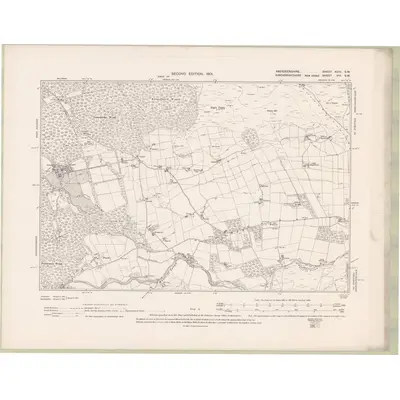 1899 Map of Aberdeenshire Sheet XCIV.SW, 1901 Print