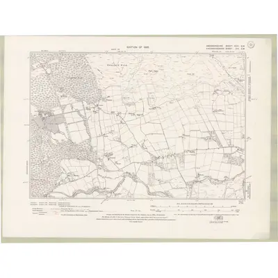 1923 Map of Aberdeenshire Sheet XCIV.SW, 1928 Print