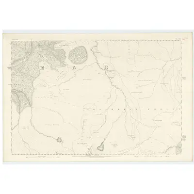 1866 Map of Aberdeenshire, Sheet XCIX, 1869 Print