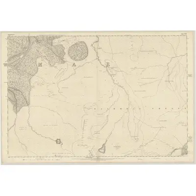 1866 Map of Aberdeenshire, Sheet XCIX, 1869 Print