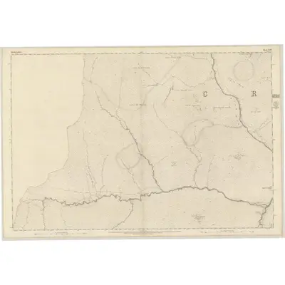 1866 Map of Aberdeenshire, Sheet XCVI, 1869 Print