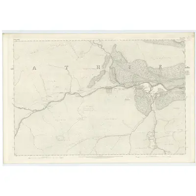1866 Map of Aberdeenshire, Sheet XCVII, 1869 Print