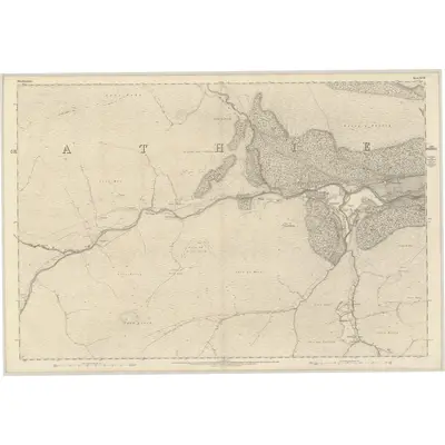 1866 Map of Aberdeenshire, Sheet XCVII, 1869 Print