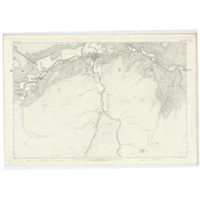 1866 Map of Aberdeenshire, Sheet XCVIII, 1869 Print