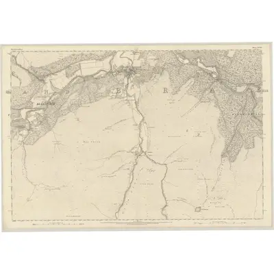 1866 Map of Aberdeenshire, Sheet XCVIII, 1869 Print