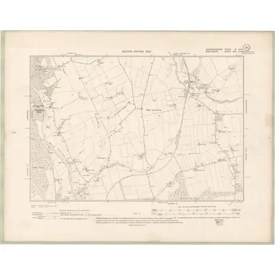 1900 Map of Aberdeenshire Sheet XI.NW, 1902 Print