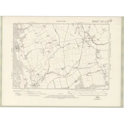 1925 Map of Aberdeenshire Sheet XI.NW, 1928 Print