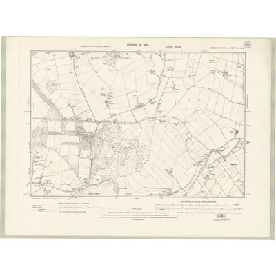 1925 Map of Aberdeenshire Sheet XI.SE, 1928 Print