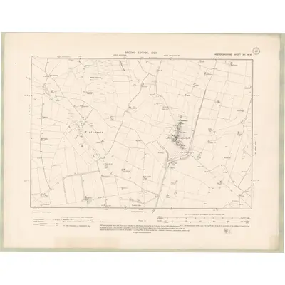 1901 Map of Aberdeenshire Sheet XII.NW, 1902 Print