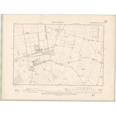 1900 Map of Aberdeenshire Sheet XII.SW, 1902 Print