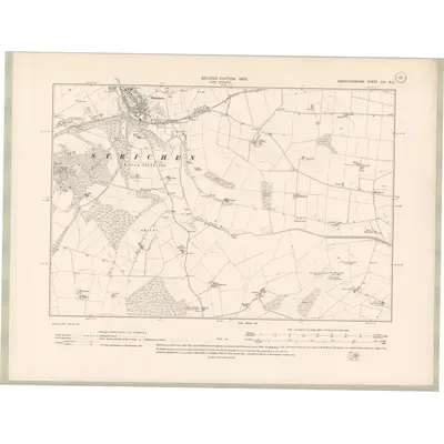 1901 Map of Aberdeenshire Sheet XIII.NE, 1903 Print