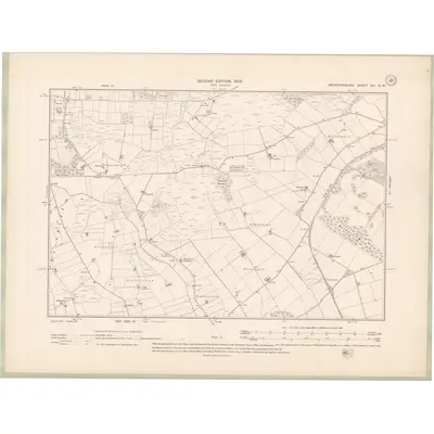 1901 Map of Aberdeenshire Sheet XIII.NW, 1902 Print