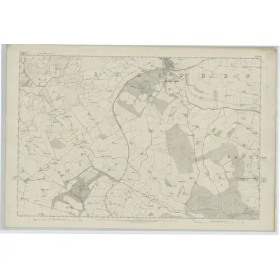 1870 Map of Aberdeenshire, Sheet XIII, 1874 Print