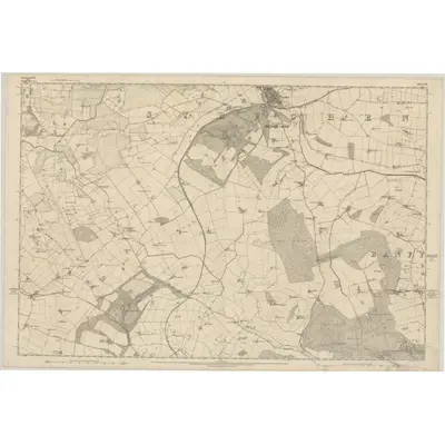 1870 Map of Aberdeenshire, Sheet XIII, 1874 Print