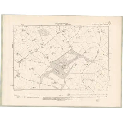 1900 Map of Aberdeenshire Sheet XIII.SW, 1902 Print
