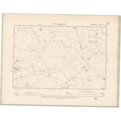 1900 Map of Aberdeenshire Sheet XIV.NE, 1902 Print