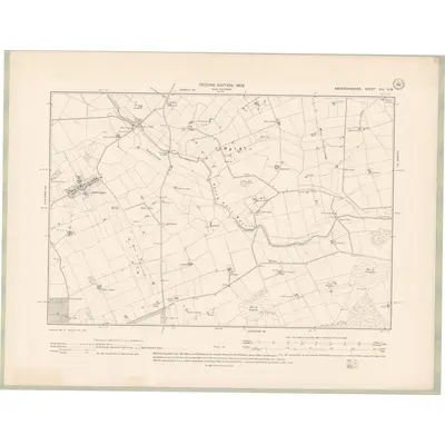 1900 Map of Aberdeenshire Sheet XIV.SW, 1902 Print